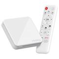 H96 Max H313 4K Ultra HD Android TV Box con mando a distancia por voz - Blanco