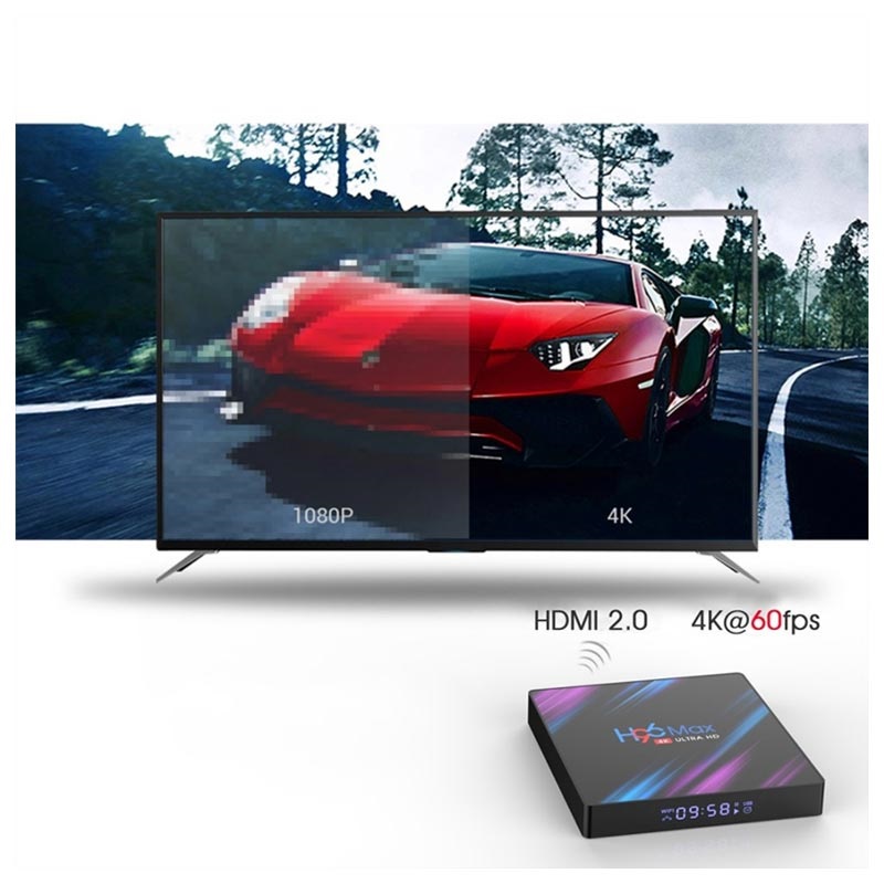 Smart Caja TV con Android 9.0 H96 Max RK3318 - 4GB RAM, 64GB ROM