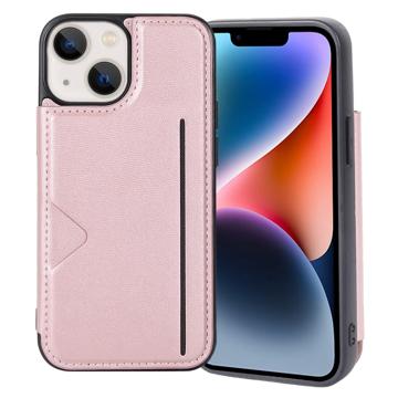 Funda con Cartera Hanman Mika para iPhone 14 - Rosa Dorado