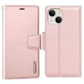 Funda Estilo Cartera Hanman Mill para iPhone 14 Plus - Rosa Dorado