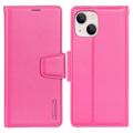 Funda Estilo Cartera Hanman Mill para iPhone 14 Plus - Rosa Fuerte