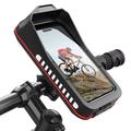 HL-176A Soporte rápido para teléfono de bicicleta y motocicleta - 7" - Negro