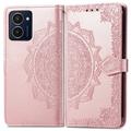 Funda Mandala Series para HMD Pulse Pro - Estilo Cartera - Rosa Dorado