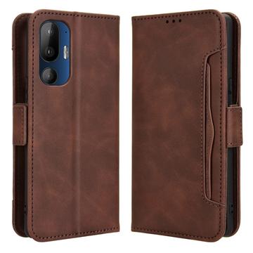 Funda Estilo Cartera Cardholder Serie para HTC U24 Pro - Marrón
