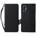Funda de cartera con cierre magnético para HTC U24 Pro - Negro