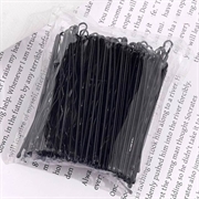 Pasadores para el pelo para mujer - 100 unidades - Negro