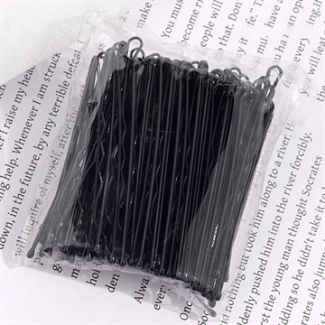 Pasadores para el pelo para mujer - 100 unidades - Negro