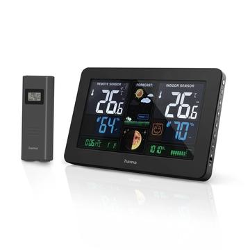 Estación Meteorológica Hama Premium con Puerto USB - Negro