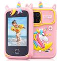 Happy Unicorn Z10 X Type Juguete inteligente para niños con cámara, 20 juegos y reproductor de música - Rosa