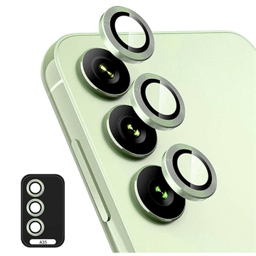 Protector de la Cámara Hat Prince para Samsung Galaxy A35 - Verde