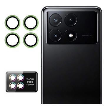 Protector de la Cámara Hat Prince para Xiaomi Poco F6 Pro - Verde