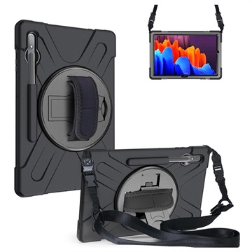 iPad 10.2 Heavy Duty 360 Case with Hand Strap - Black