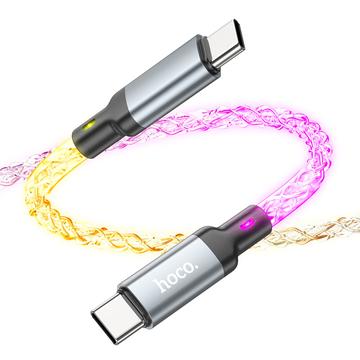 Cable Hoco U112 Shine 60W USB-C / USB-C - 1m - Gris