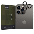 Protector de Lente de Cámara Hofi Camring Pro+ para iPhone 15 Pro/15 Pro Max - Borde Negro