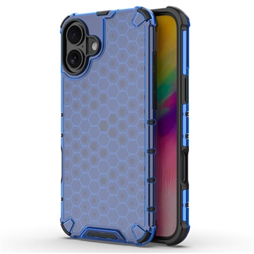 Carcasa Híbrida Honeycomb Armored para iPhone 16 - Azul