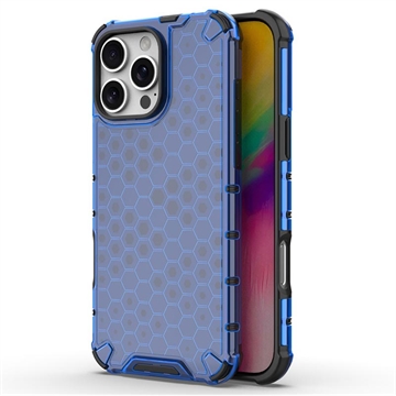 Carcasa Híbrida Honeycomb Armored para iPhone 16 Pro Max - Azul