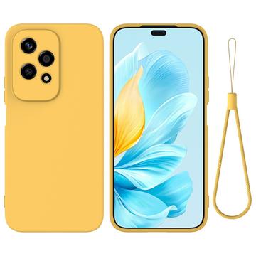 Funda de Silicona Líquida para Honor 200 Lite - Amarillo