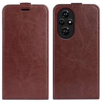 Funda con Tapa Vertical para Honor 200 Pro - Marrón
