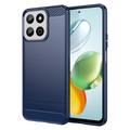 Carcasa de TPU Brushed para Honor 200 Smart/X7c - Fibra de Carbono - Azul