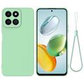Honor 200 Smart/X7c Funda de silicona líquida con correa de mano