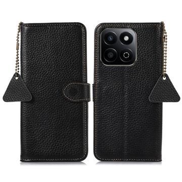 Funda con RFID para Honor 200 Smart/X7c - Estilo Cartera - Negro