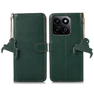 Funda con RFID para Honor 200 Smart/X7c - Estilo Cartera - Verde