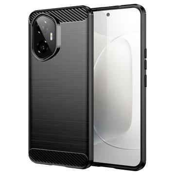 Carcasa de TPU Brushed para Honor 300 - Fibra de Carbono - Negro