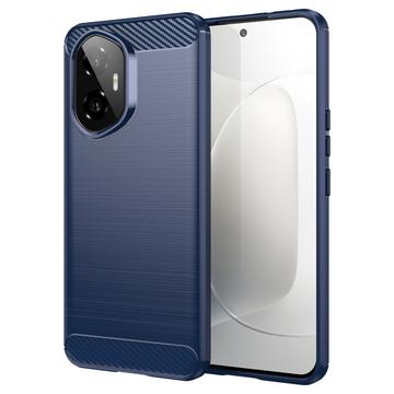 Carcasa de TPU Brushed para Honor 300 - Fibra de Carbono - Azul