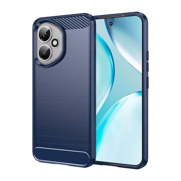 Carcasa de TPU Brushed para Honor 400 - Fibra de Carbono - Negro - Azul