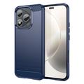 Carcasa de TPU Brushed para Honor 400 Lite - Fibra de Carbono - Negro