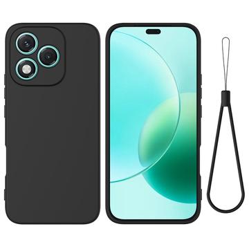 Honor 400 Lite Funda de silicona líquida con correa de mano