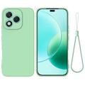 Honor 400 Lite Funda de silicona líquida con correa de mano