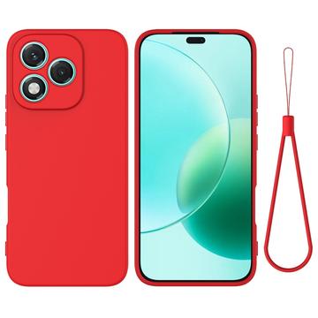 Honor 400 Lite Funda de silicona líquida con correa de mano
