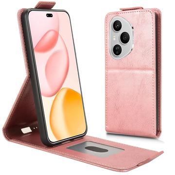 Funda abatible vertical con soporte Honor 400 Pro - Oro rosa