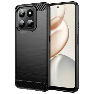 Carcasa de TPU Brushed para Honor 400 Smart/X7d 4G - Fibra de Carbono