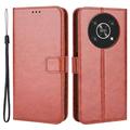 Funda de cartera con cierre magnético para Honor Magic4 Lite/X30/X9 5G - Marrón
