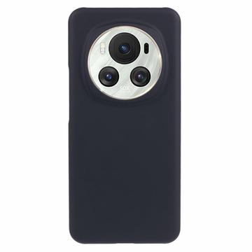 Carcasa de Plástico Engomado para Honor Magic6 - Negro