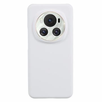 Carcasa de Plástico Engomado para Honor Magic6 - Blanco