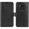 Funda de cartera con cierre magnético para Honor Magic6 - Negro