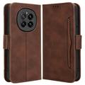 Funda tipo billetera con tarjetero para Honor Magic7 - Marrón