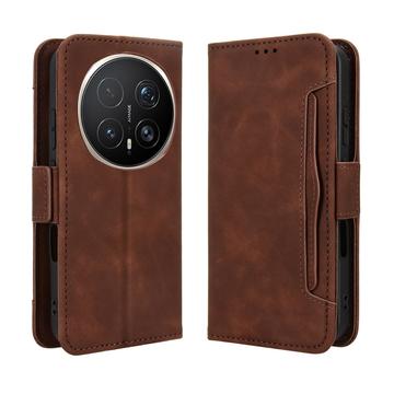 Funda tipo billetera con tarjetero para Honor Magic8 Pro - Marrón