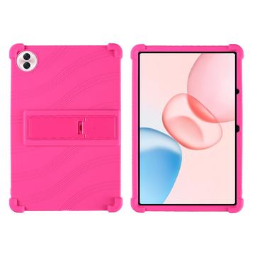 Honor Pad 10 Funda de silicona con soporte - Rosa Fuerte