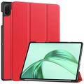 Funda Inteligente de Tres Pliegues para Honor Pad X8a - Rojo