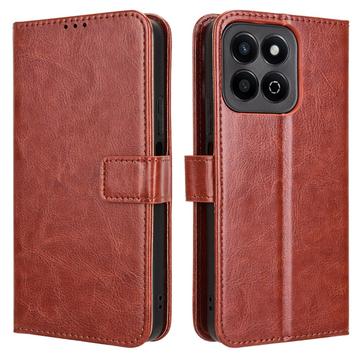 Funda de cartera con cierre magnético para Honor Play 60 Plus/200 Smart - Marrón