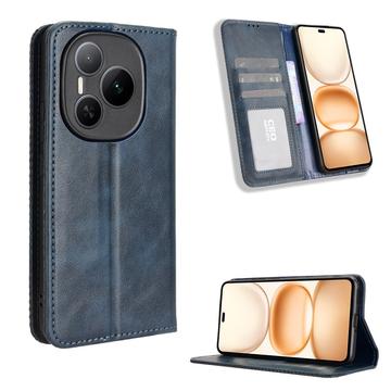 Funda con Cierre Magnético Retro para Honor Power - Estilo Cartera - Azul