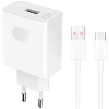 Adaptador de corriente Honor SuperCharge con cable USB-C HN-110600E00 - 66W - Blanco
