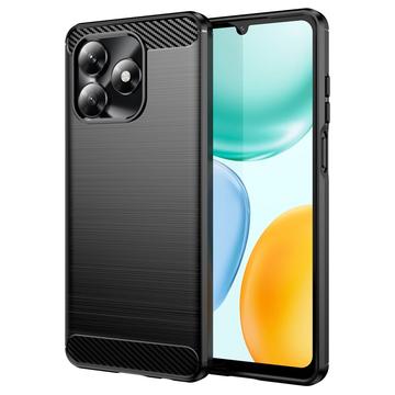 Carcasa de TPU Brushed para Honor X5c/X5c Plus - Fibra de Carbono