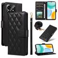 Funda acolchada de lujo para Honor X5c Plus - Estilo Cartera - Negra