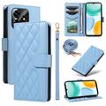 Funda acolchada de lujo para Honor X5c Plus - Estilo Cartera - Azul