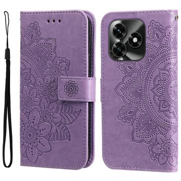 Funda Mandala Series para Honor X5c Plus - Estilo Cartera - Púrpura